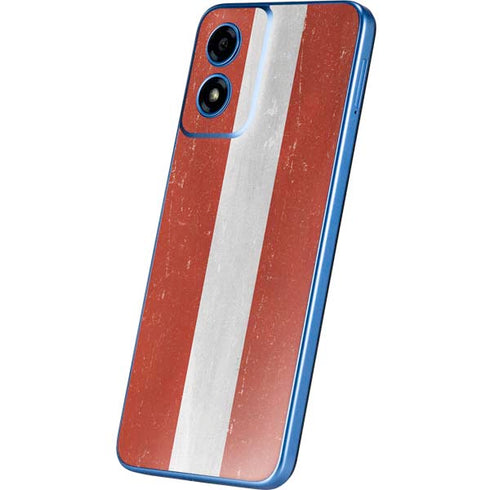Latvia Flag Distressed Moto G Play 4G (2024) Skin